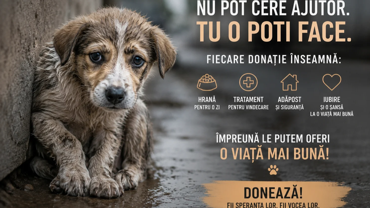 Împreună salvăm animalele fără stăpân